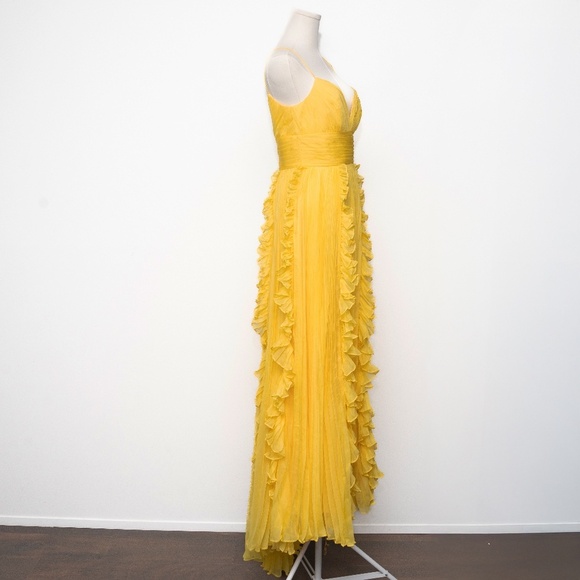 Mac Duggal Yellow Prom Dress - Picture 4 of 14